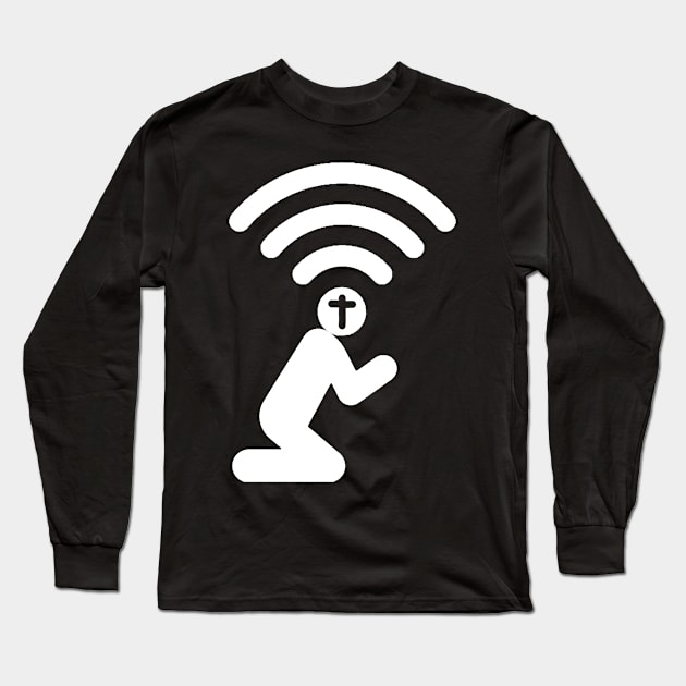 Prayer - Free Wireless Long Sleeve T-Shirt by PacPrintwear8